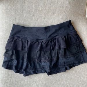 Lululemon black tennis skirt